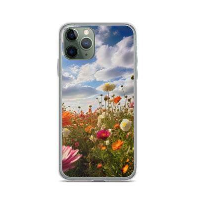 Blumenfeld und Sonnenschein - iPhone Schutzhülle (durchsichtig) camping xxx iPhone 11 Pro