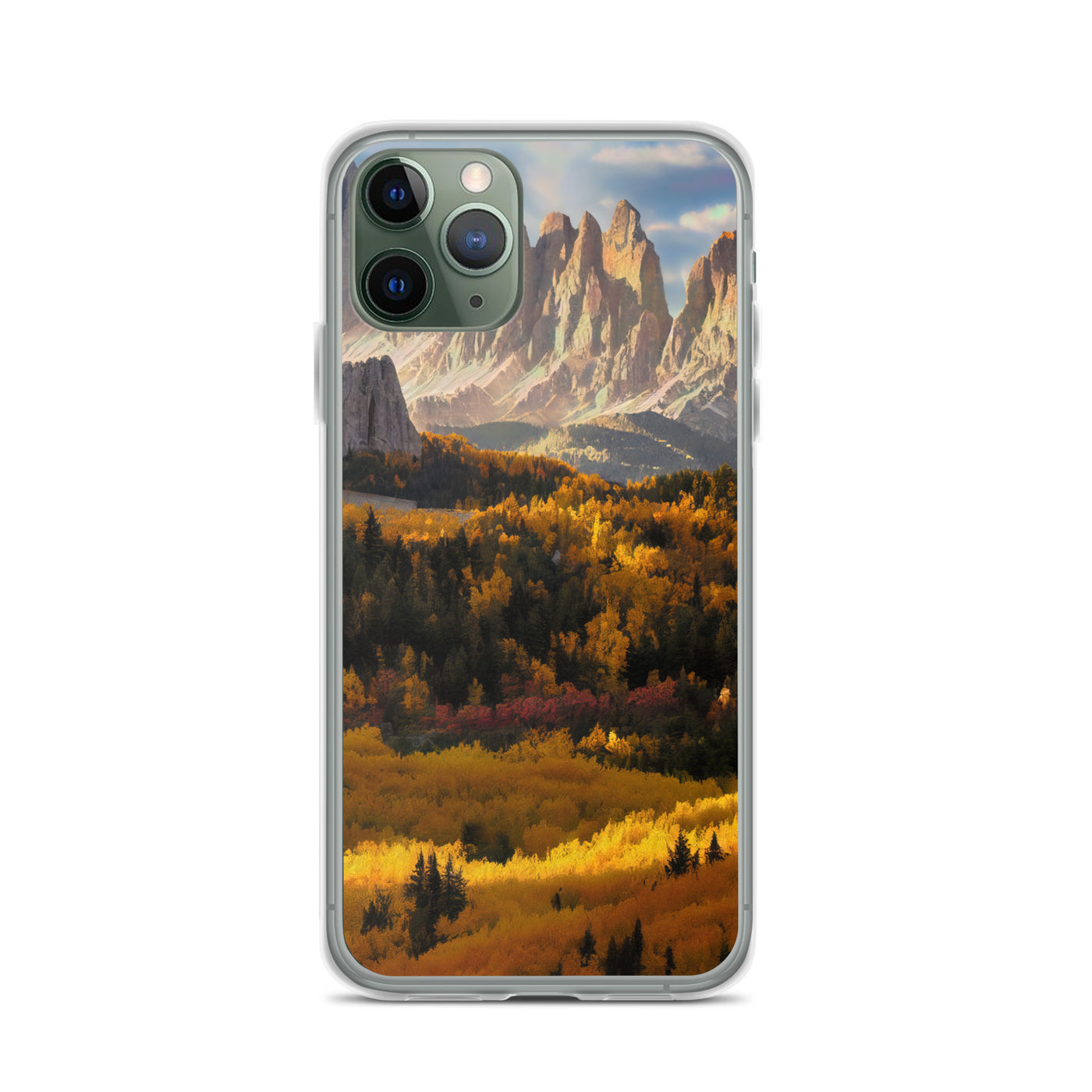 Dolomiten Berge - Malerei - iPhone Schutzhülle (durchsichtig) berge xxx iPhone 11 Pro