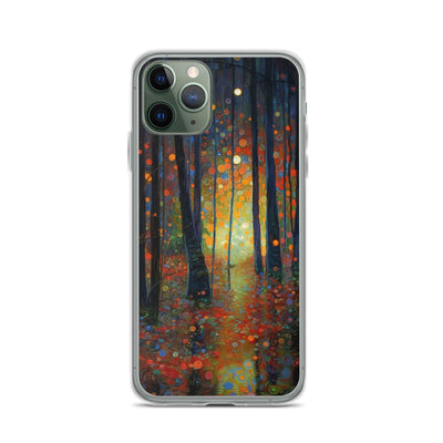Wald voller Bäume - Herbstliche Stimmung - Malerei - iPhone Schutzhülle (durchsichtig) camping xxx iPhone 11 Pro