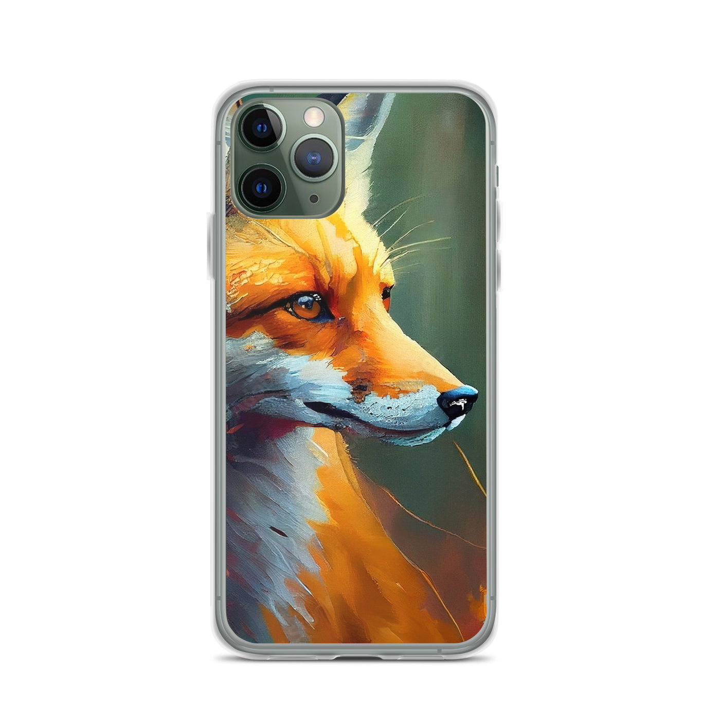Fuchs - Ölmalerei - Schönes Kunstwerk - iPhone Schutzhülle (durchsichtig) camping xxx iPhone 11 Pro