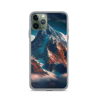 Berge und Nebel - iPhone Schutzhülle (durchsichtig) berge xxx iPhone 11 Pro