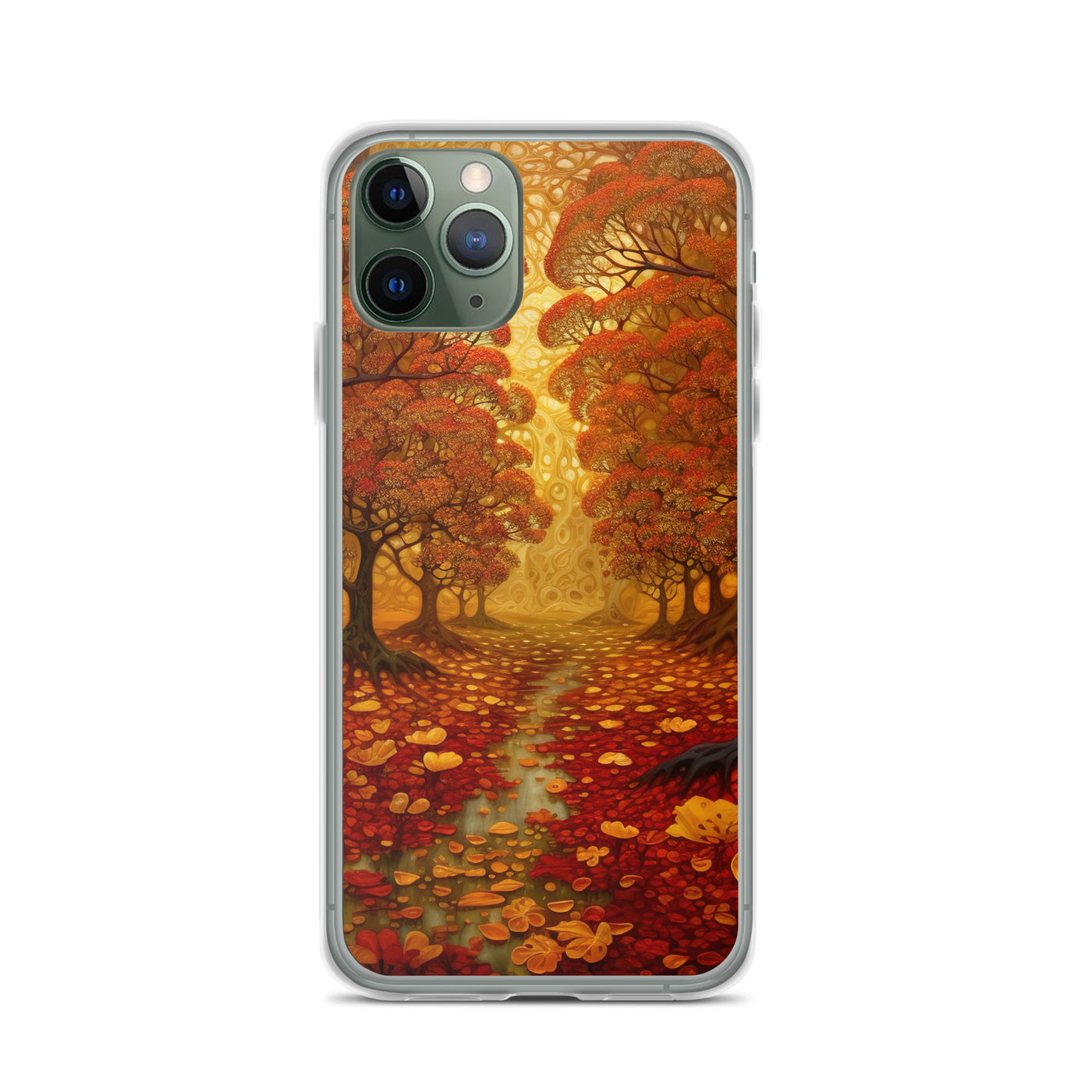 Wald im Herbst und kleiner Bach - iPhone Schutzhülle (durchsichtig) camping xxx iPhone 11 Pro