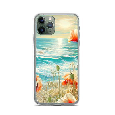 Blumen, Meer und Sonne - Malerei - iPhone Schutzhülle (durchsichtig) camping xxx iPhone 11 Pro