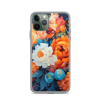Bunte Blumen - Schöne Malerei - iPhone Schutzhülle (durchsichtig) camping xxx iPhone 11 Pro