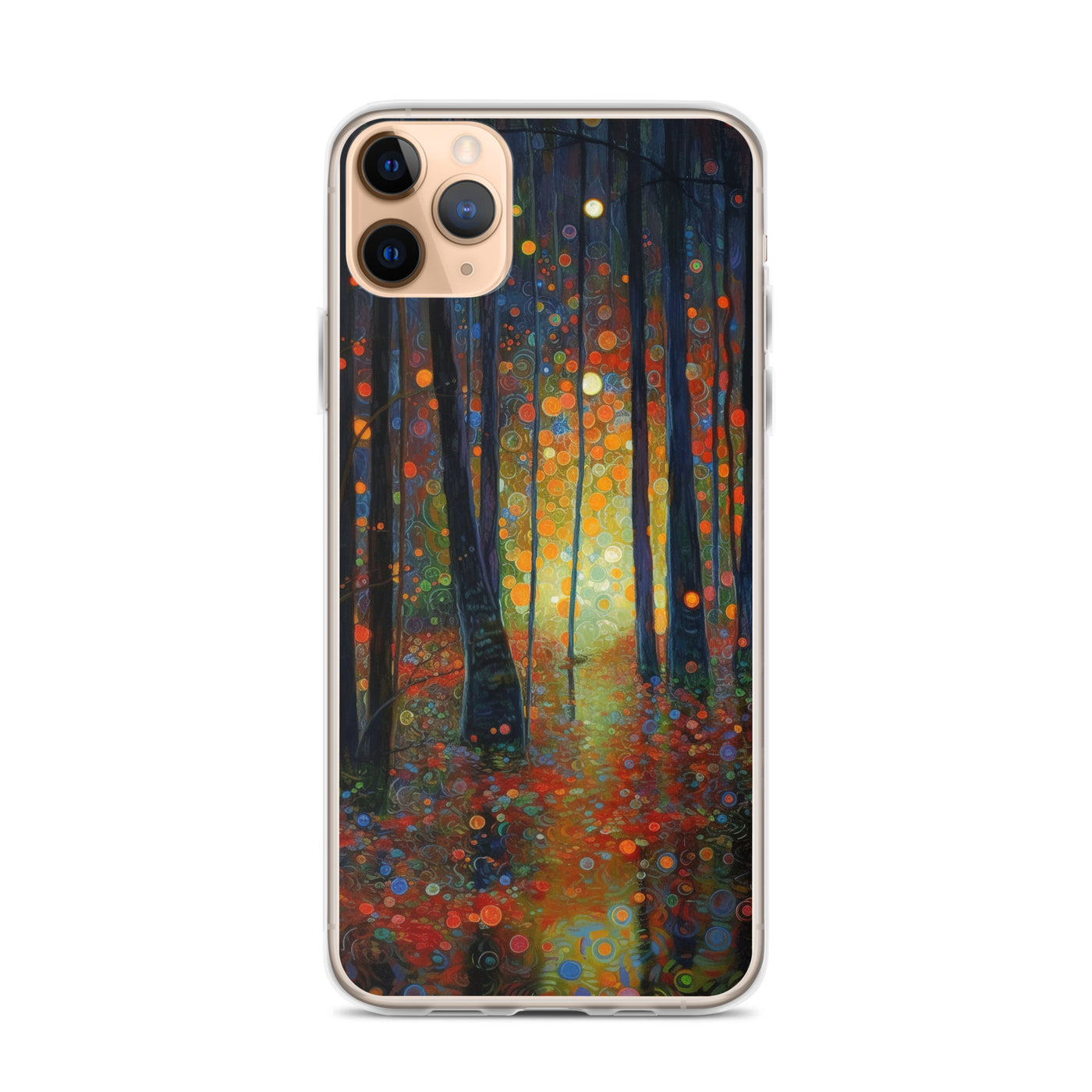 Wald voller Bäume - Herbstliche Stimmung - Malerei - iPhone Schutzhülle (durchsichtig) camping xxx iPhone 11 Pro Max