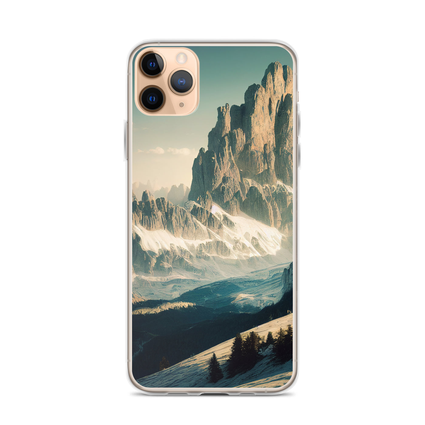 Dolomiten - Landschaftsmalerei - iPhone Schutzhülle (durchsichtig) berge xxx iPhone 11 Pro Max