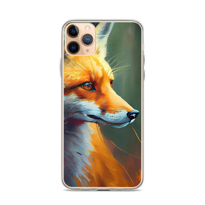 Fuchs - Ölmalerei - Schönes Kunstwerk - iPhone Schutzhülle (durchsichtig) camping xxx iPhone 11 Pro Max