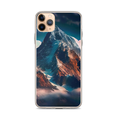 Berge und Nebel - iPhone Schutzhülle (durchsichtig) berge xxx iPhone 11 Pro Max