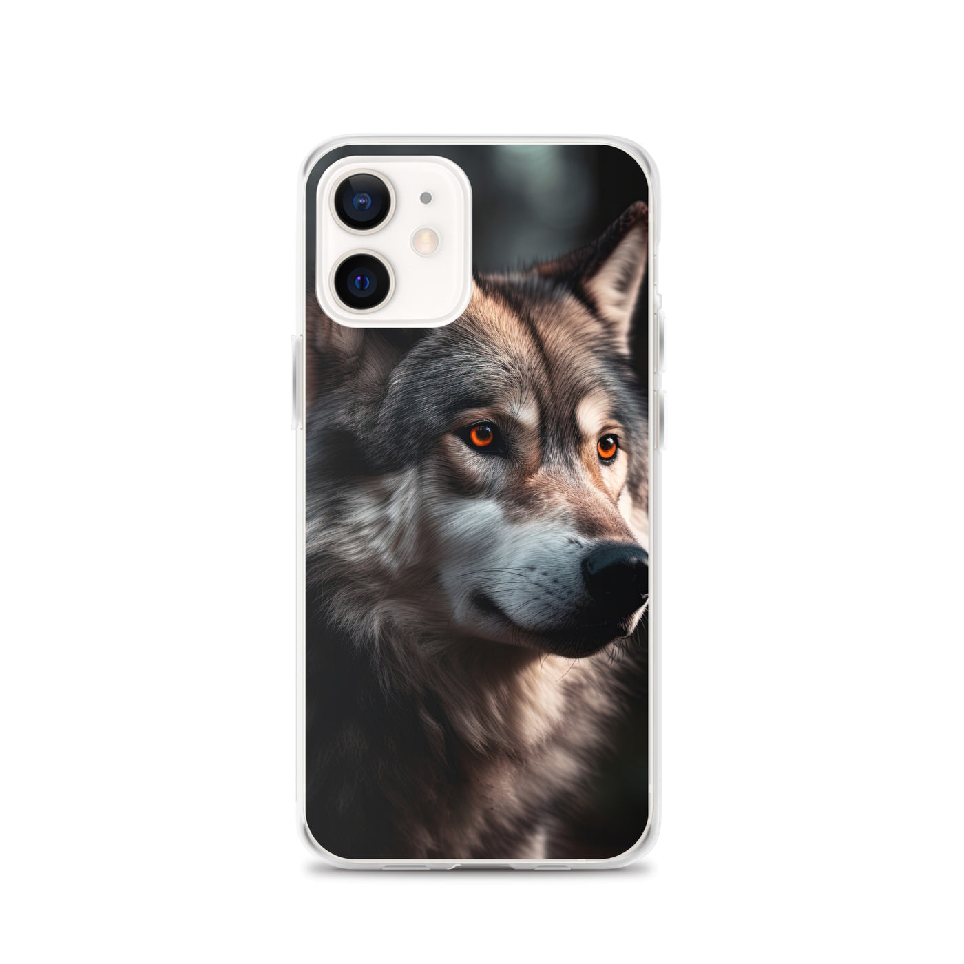 Wolf Porträt - Fotorealistische Malerei - iPhone Schutzhülle (durchsichtig) camping xxx iPhone 12