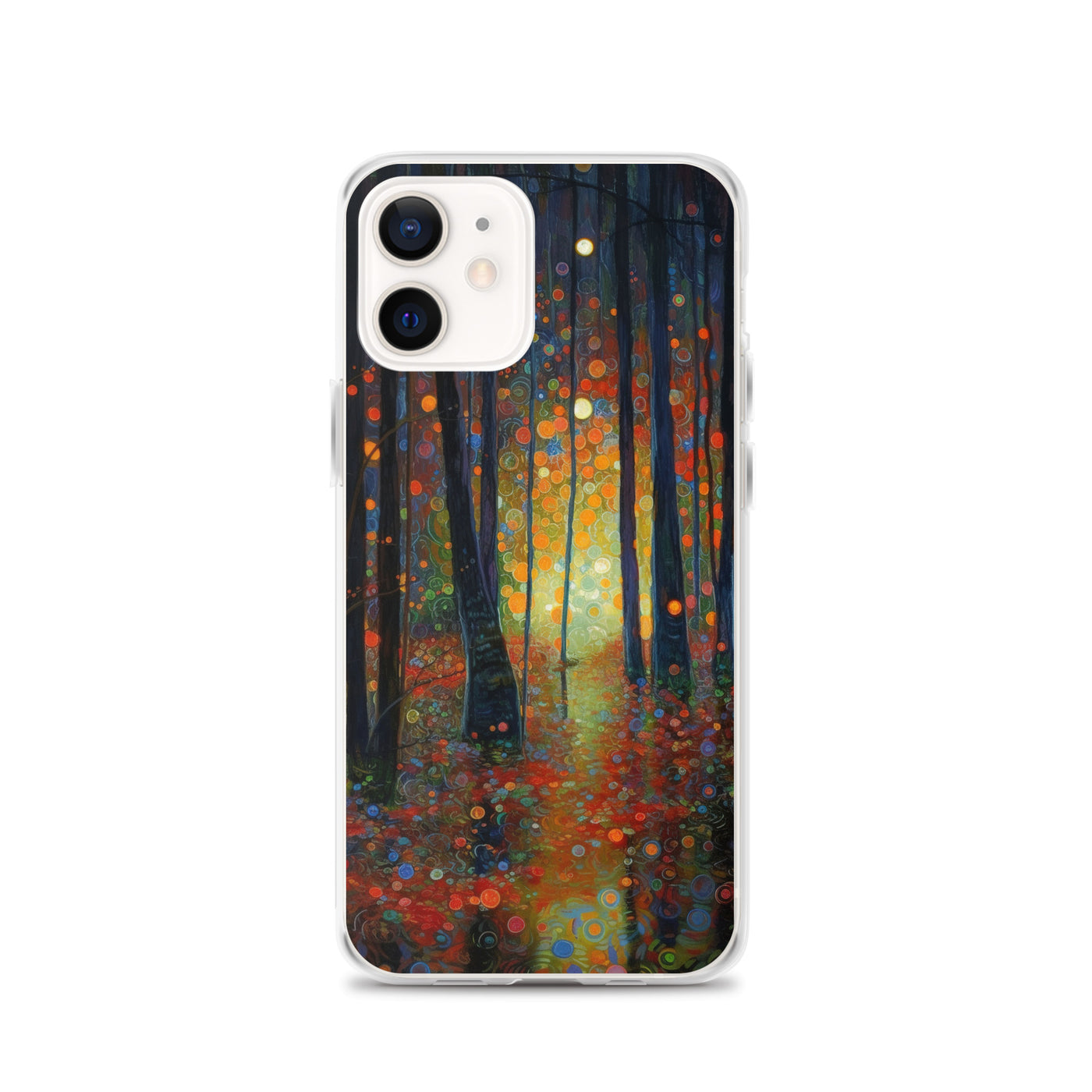 Wald voller Bäume - Herbstliche Stimmung - Malerei - iPhone Schutzhülle (durchsichtig) camping xxx iPhone 12