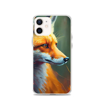 Fuchs - Ölmalerei - Schönes Kunstwerk - iPhone Schutzhülle (durchsichtig) camping xxx iPhone 12