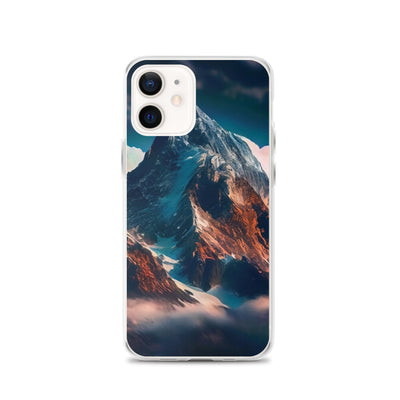 Berge und Nebel - iPhone Schutzhülle (durchsichtig) berge xxx iPhone 12