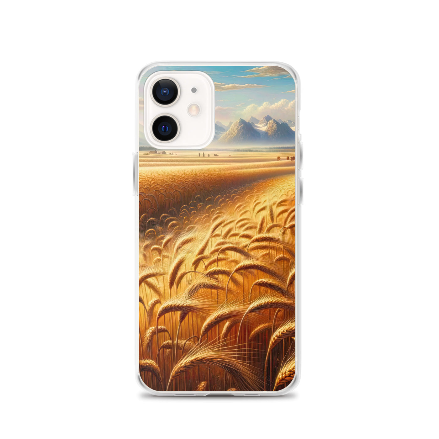 Ölgemälde eines bayerischen Weizenfeldes, endlose goldene Halme (TR) - iPhone Schutzhülle (durchsichtig) xxx yyy zzz iPhone 12