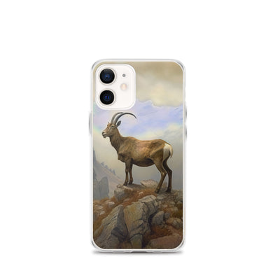 Steinbock am Berg - Wunderschöne Malerei - iPhone Schutzhülle (durchsichtig) berge xxx iPhone 12 mini