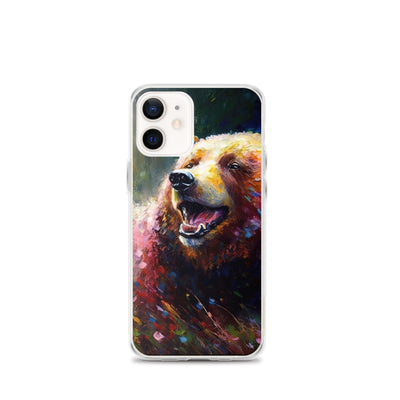 Süßer Bär - Ölmalerei - iPhone Schutzhülle (durchsichtig) camping xxx iPhone 12 mini