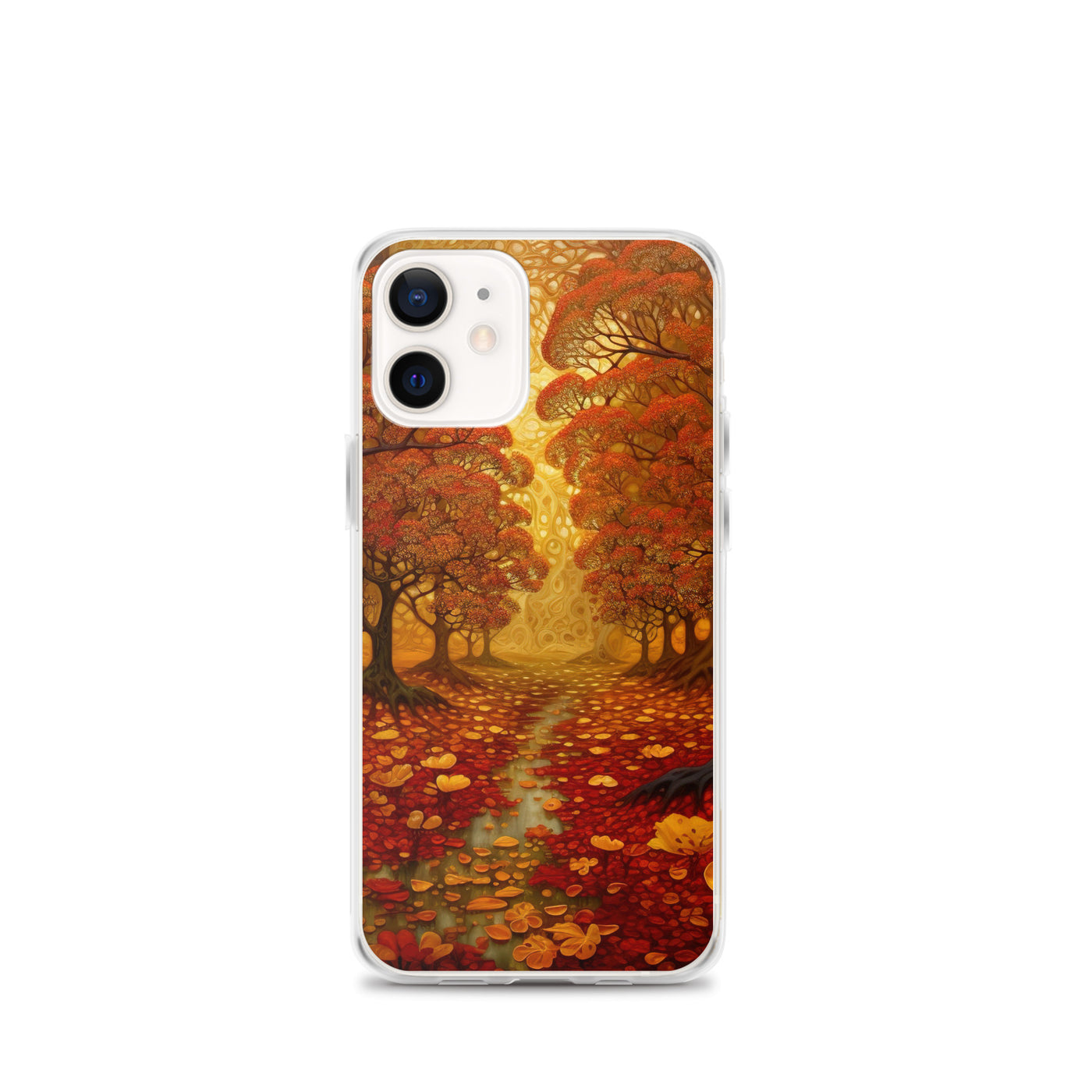 Wald im Herbst und kleiner Bach - iPhone Schutzhülle (durchsichtig) camping xxx iPhone 12 mini