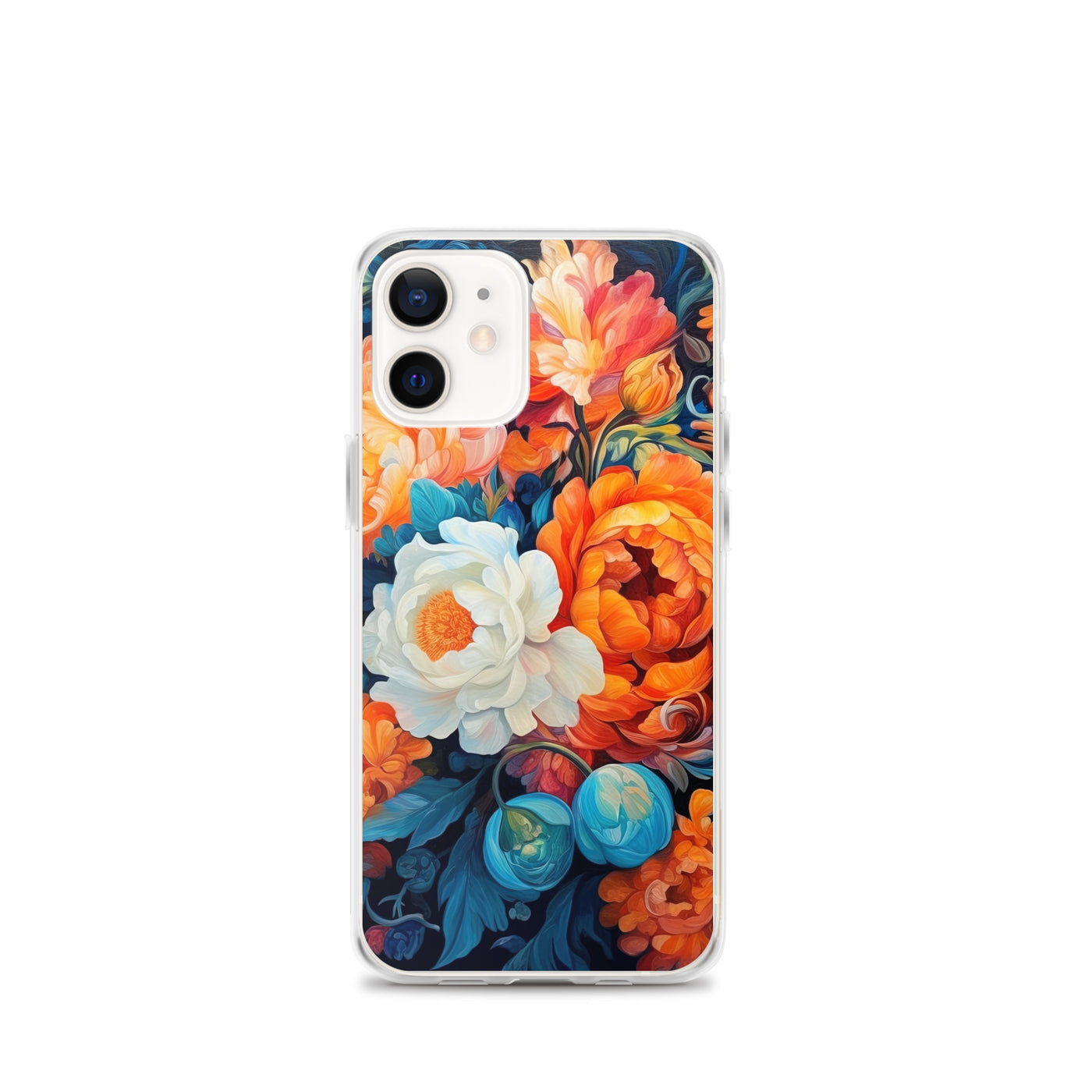 Bunte Blumen - Schöne Malerei - iPhone Schutzhülle (durchsichtig) camping xxx iPhone 12 mini