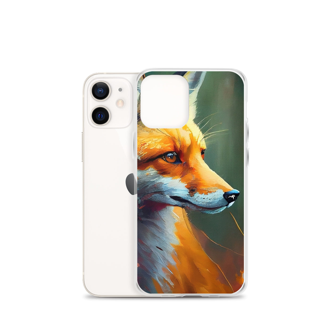 Fuchs - Ölmalerei - Schönes Kunstwerk - iPhone Schutzhülle (durchsichtig) camping xxx