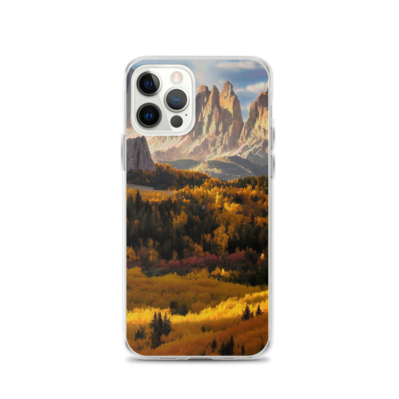 Dolomiten Berge - Malerei - iPhone Schutzhülle (durchsichtig) berge xxx iPhone 12 Pro