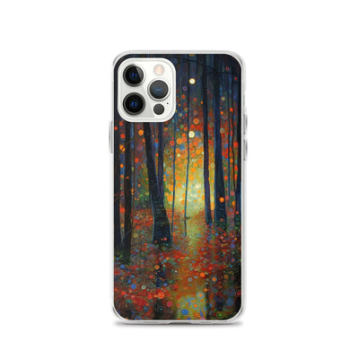 Wald voller Bäume - Herbstliche Stimmung - Malerei - iPhone Schutzhülle (durchsichtig) camping xxx iPhone 12 Pro
