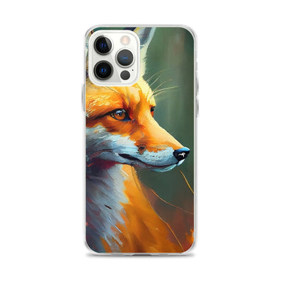 Fuchs - Ölmalerei - Schönes Kunstwerk - iPhone Schutzhülle (durchsichtig) camping xxx iPhone 12 Pro Max