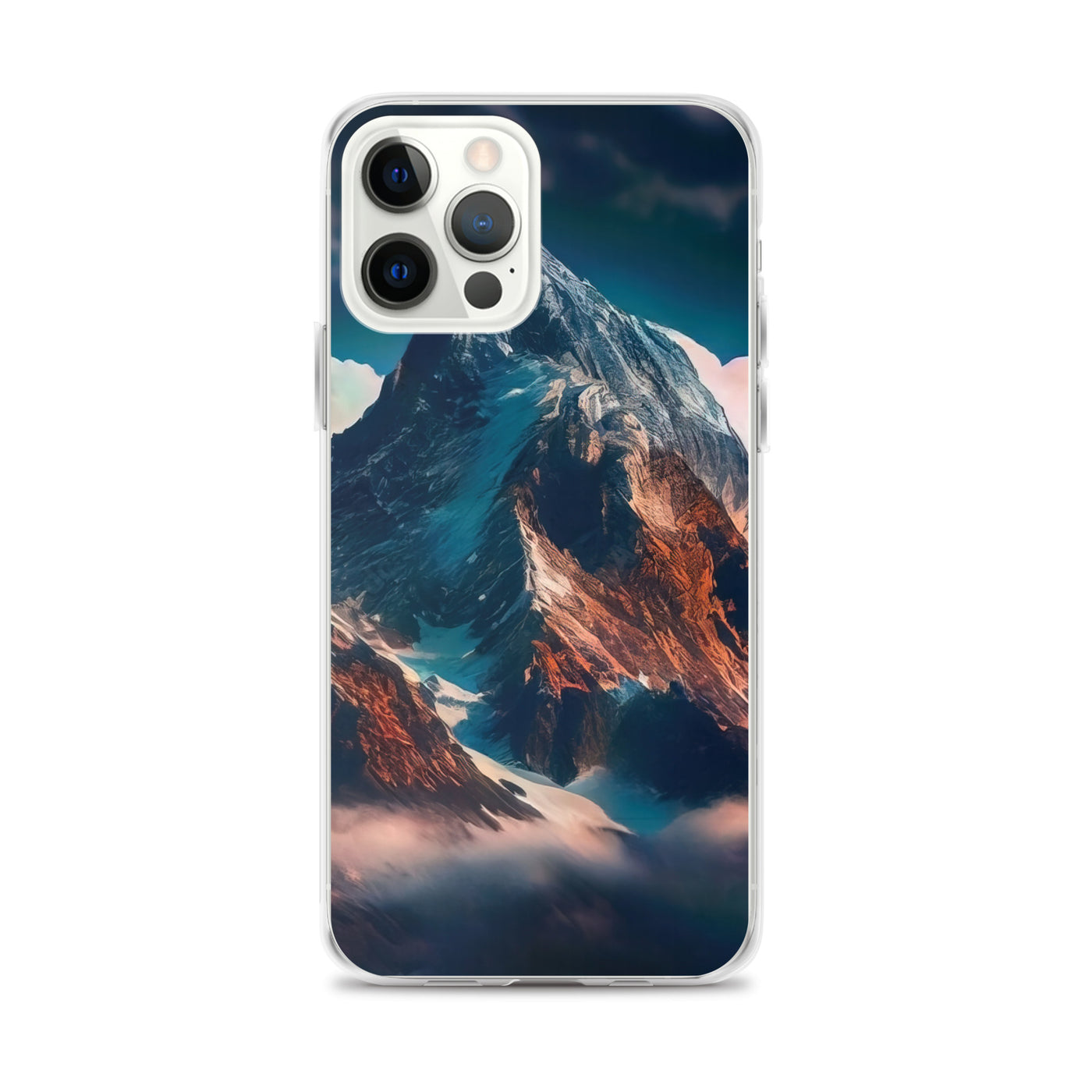 Berge und Nebel - iPhone Schutzhülle (durchsichtig) berge xxx iPhone 12 Pro Max