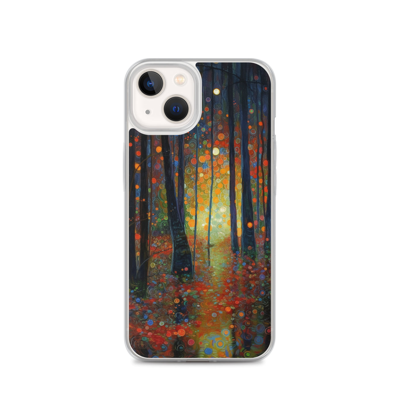 Wald voller Bäume - Herbstliche Stimmung - Malerei - iPhone Schutzhülle (durchsichtig) camping xxx iPhone 13