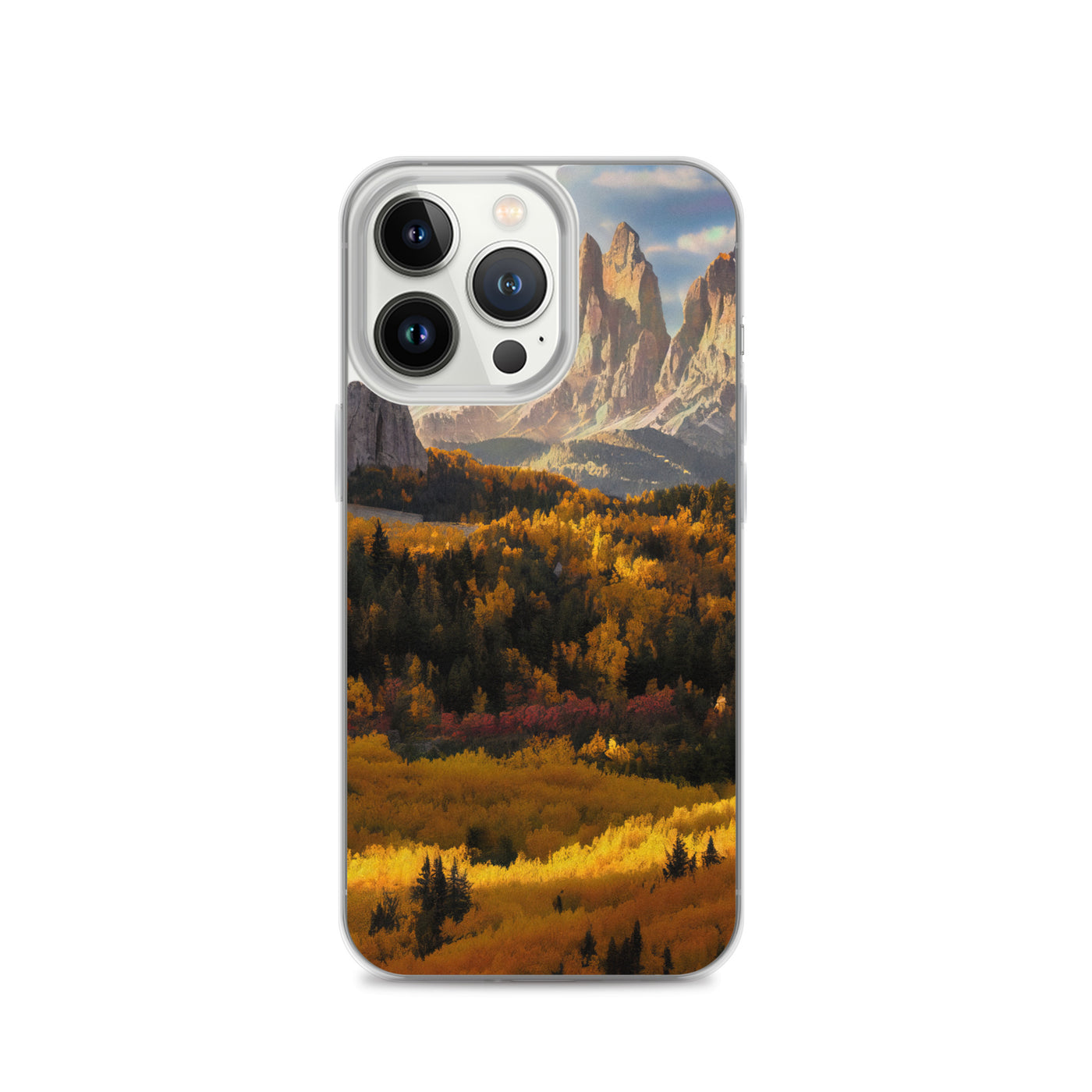 Dolomiten Berge - Malerei - iPhone Schutzhülle (durchsichtig) berge xxx iPhone 13 Pro