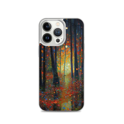 Wald voller Bäume - Herbstliche Stimmung - Malerei - iPhone Schutzhülle (durchsichtig) camping xxx iPhone 13 Pro
