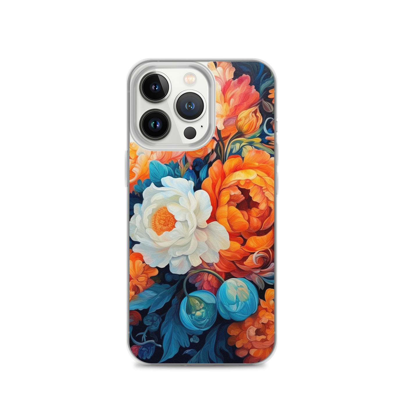 Bunte Blumen - Schöne Malerei - iPhone Schutzhülle (durchsichtig) camping xxx iPhone 13 Pro