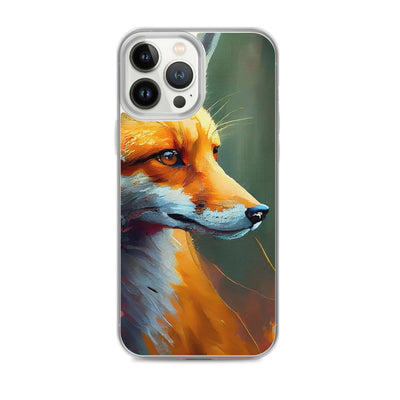 Fuchs - Ölmalerei - Schönes Kunstwerk - iPhone Schutzhülle (durchsichtig) camping xxx iPhone 13 Pro Max
