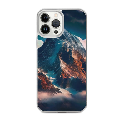 Berge und Nebel - iPhone Schutzhülle (durchsichtig) berge xxx iPhone 13 Pro Max