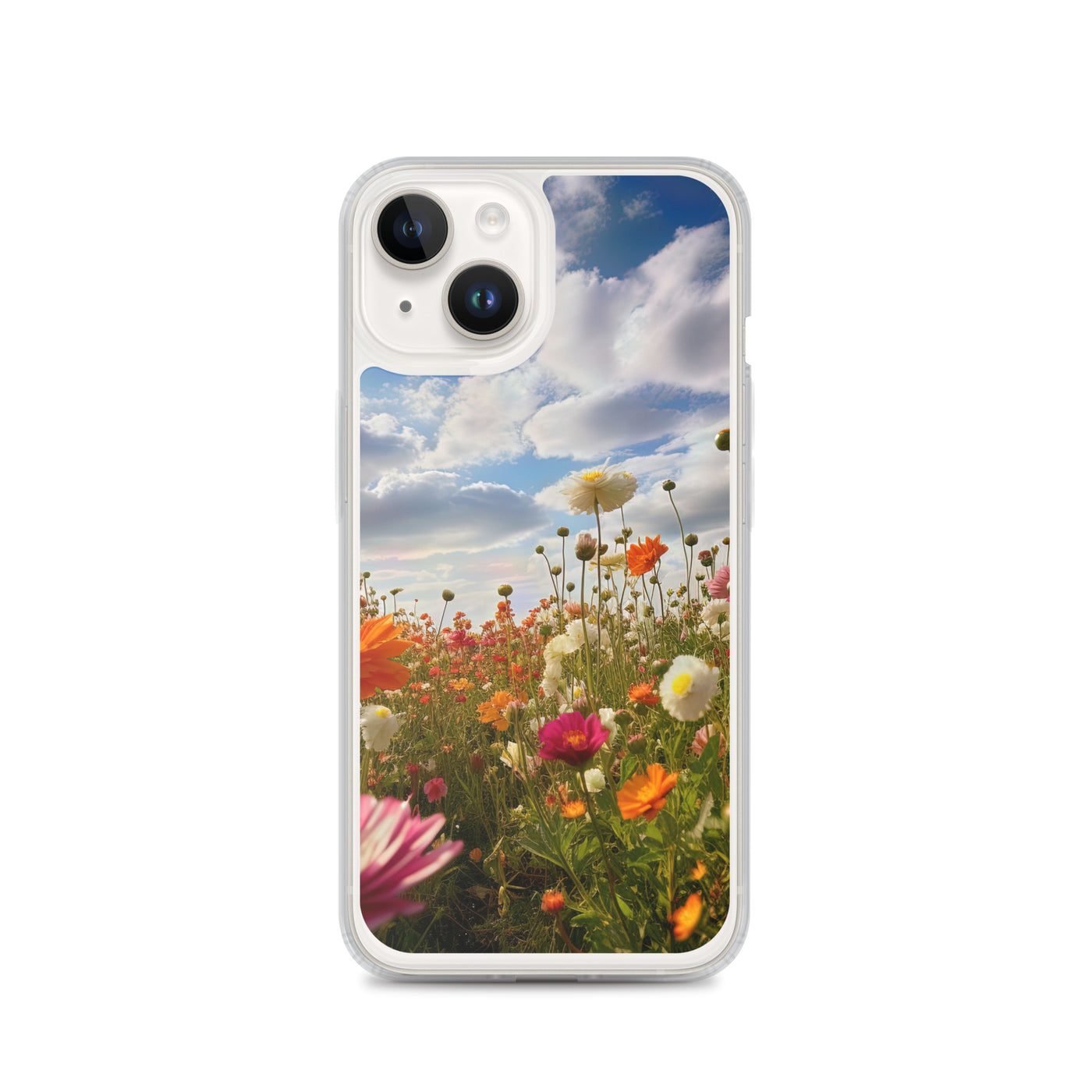 Blumenfeld und Sonnenschein - iPhone Schutzhülle (durchsichtig) camping xxx iPhone 14