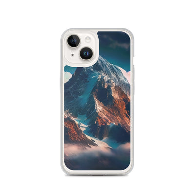 Berge und Nebel - iPhone Schutzhülle (durchsichtig) berge xxx iPhone 14