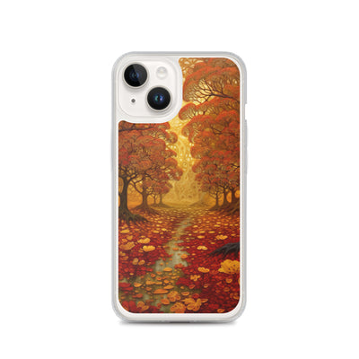 Wald im Herbst und kleiner Bach - iPhone Schutzhülle (durchsichtig) camping xxx iPhone 14