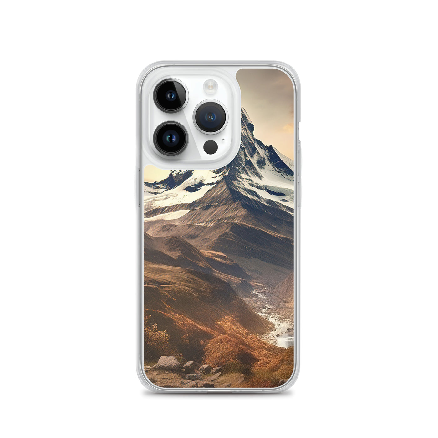 Matterhorn - Epische Malerei - Landschaft - iPhone Schutzhülle (durchsichtig) berge xxx iPhone 14 Pro