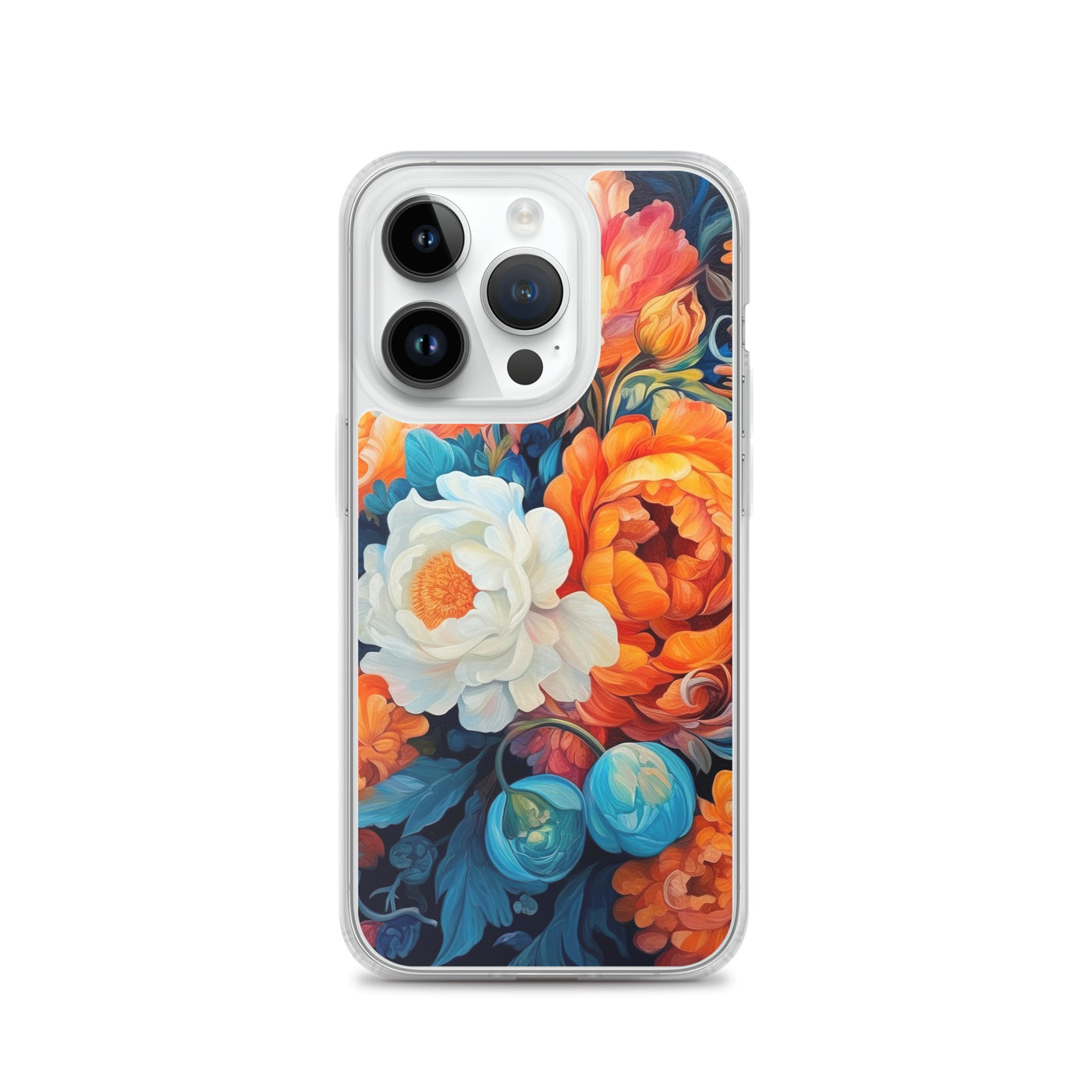 Bunte Blumen - Schöne Malerei - iPhone Schutzhülle (durchsichtig) camping xxx iPhone 14 Pro