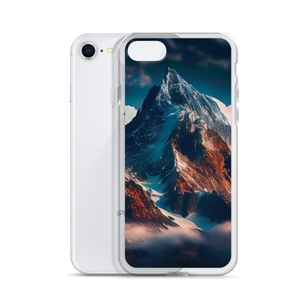 Berge und Nebel - iPhone Schutzhülle (durchsichtig) berge xxx
