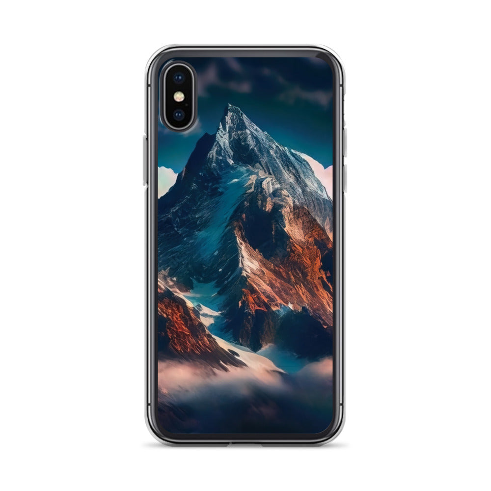 Berge und Nebel - iPhone Schutzhülle (durchsichtig) berge xxx iPhone X XS