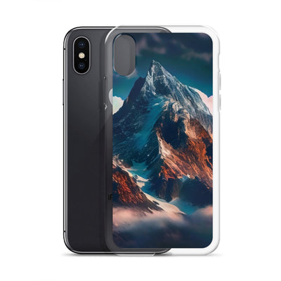 Berge und Nebel - iPhone Schutzhülle (durchsichtig) berge xxx