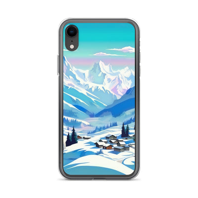Berge und Schnee - Landschaft - iPhone Schutzhülle (durchsichtig) ski xxx iPhone XR
