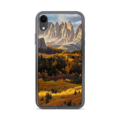 Dolomiten Berge - Malerei - iPhone Schutzhülle (durchsichtig) berge xxx iPhone XR
