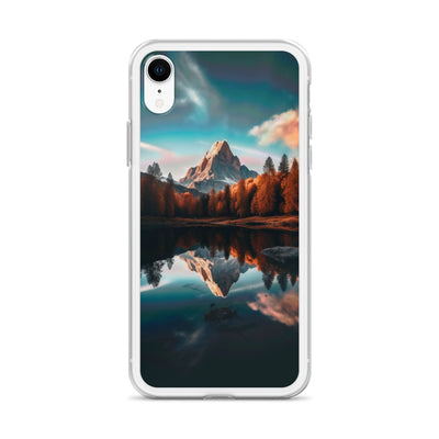 Bergsee, Berg und Bäume - Foto - iPhone Schutzhülle (durchsichtig) berge xxx