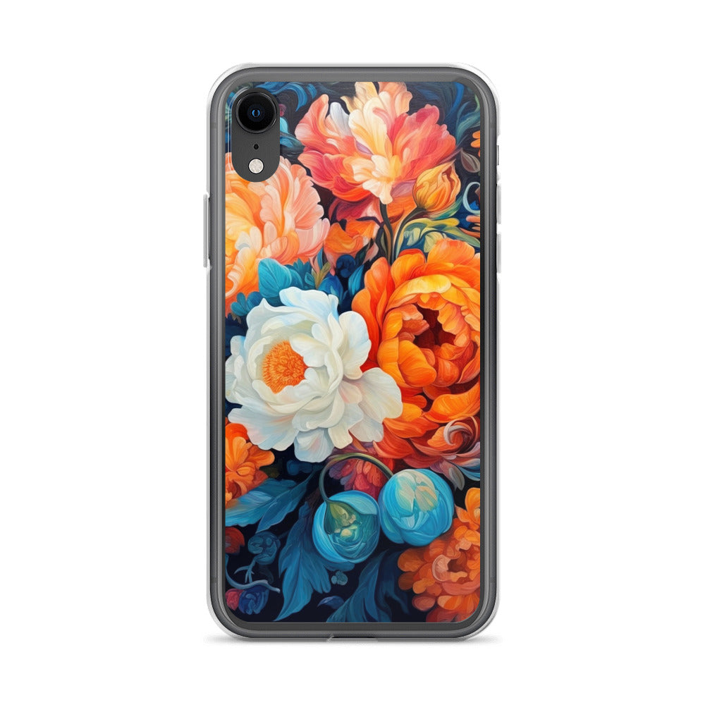 Bunte Blumen - Schöne Malerei - iPhone Schutzhülle (durchsichtig) camping xxx iPhone XR