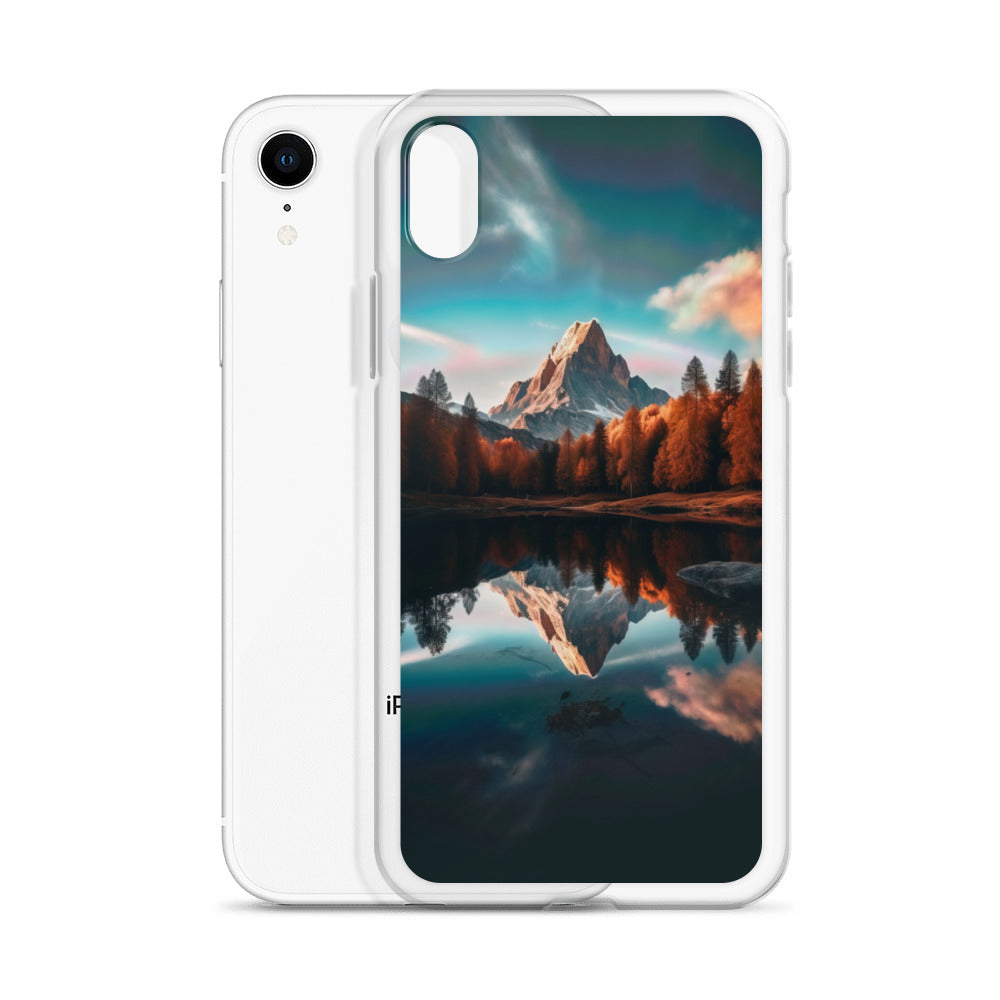 Bergsee, Berg und Bäume - Foto - iPhone Schutzhülle (durchsichtig) berge xxx