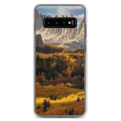 Dolomiten Berge - Malerei - Samsung Schutzhülle (durchsichtig) berge xxx Samsung Galaxy S10+