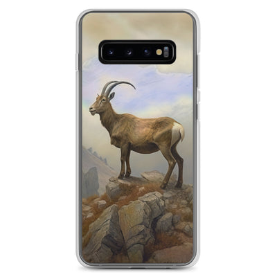 Steinbock am Berg - Wunderschöne Malerei - Samsung Schutzhülle (durchsichtig) berge xxx Samsung Galaxy S10+