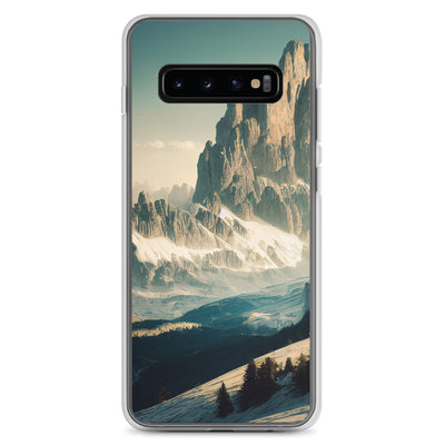 Dolomiten - Landschaftsmalerei - Samsung Schutzhülle (durchsichtig) berge xxx Samsung Galaxy S10+