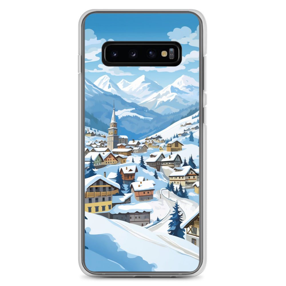 Kitzbühl - Berge und Schnee - Landschaftsmalerei - Samsung Schutzhülle (durchsichtig) ski xxx Samsung Galaxy S10+