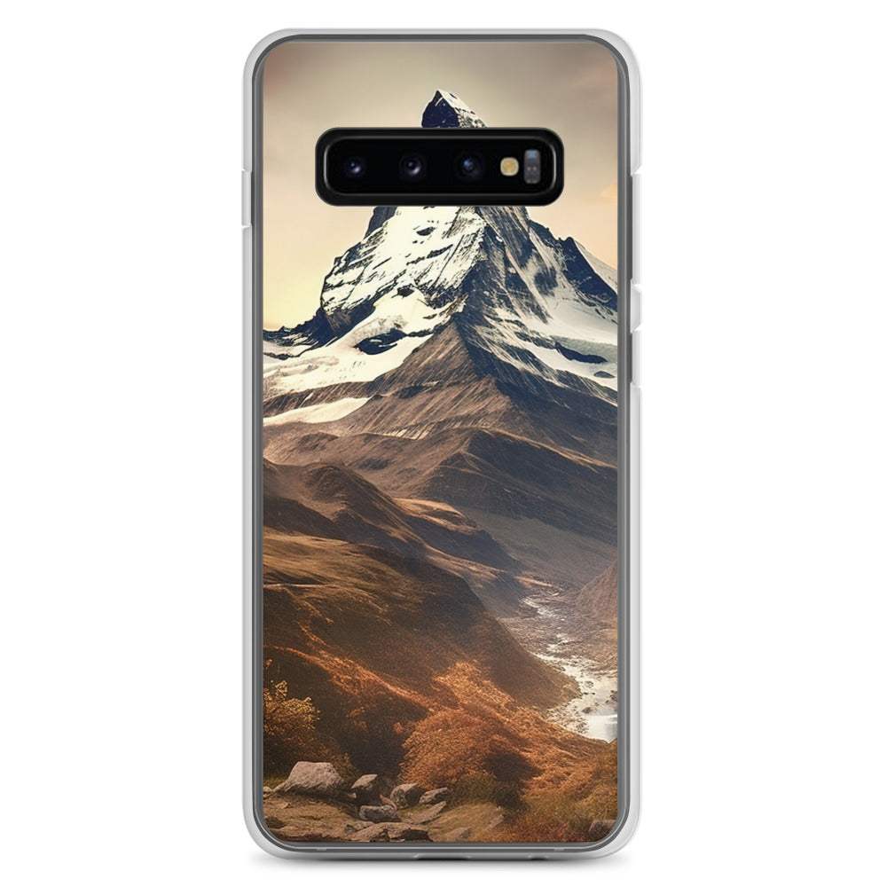 Matterhorn - Epische Malerei - Landschaft - Samsung Schutzhülle (durchsichtig) berge xxx Samsung Galaxy S10+